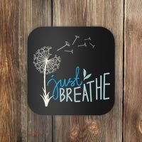 Women’S Just Breathe Relax Let Go Calm Coaster thumb 0