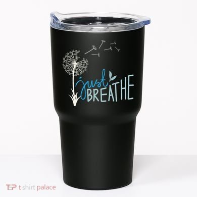 Women’S Just Breathe Relax Let Go Calm Tumbler