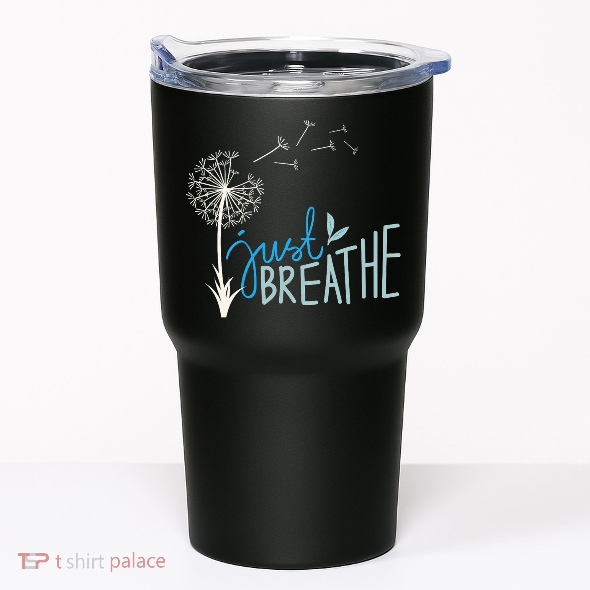 Women’S Just Breathe Relax Let Go Calm Tumbler