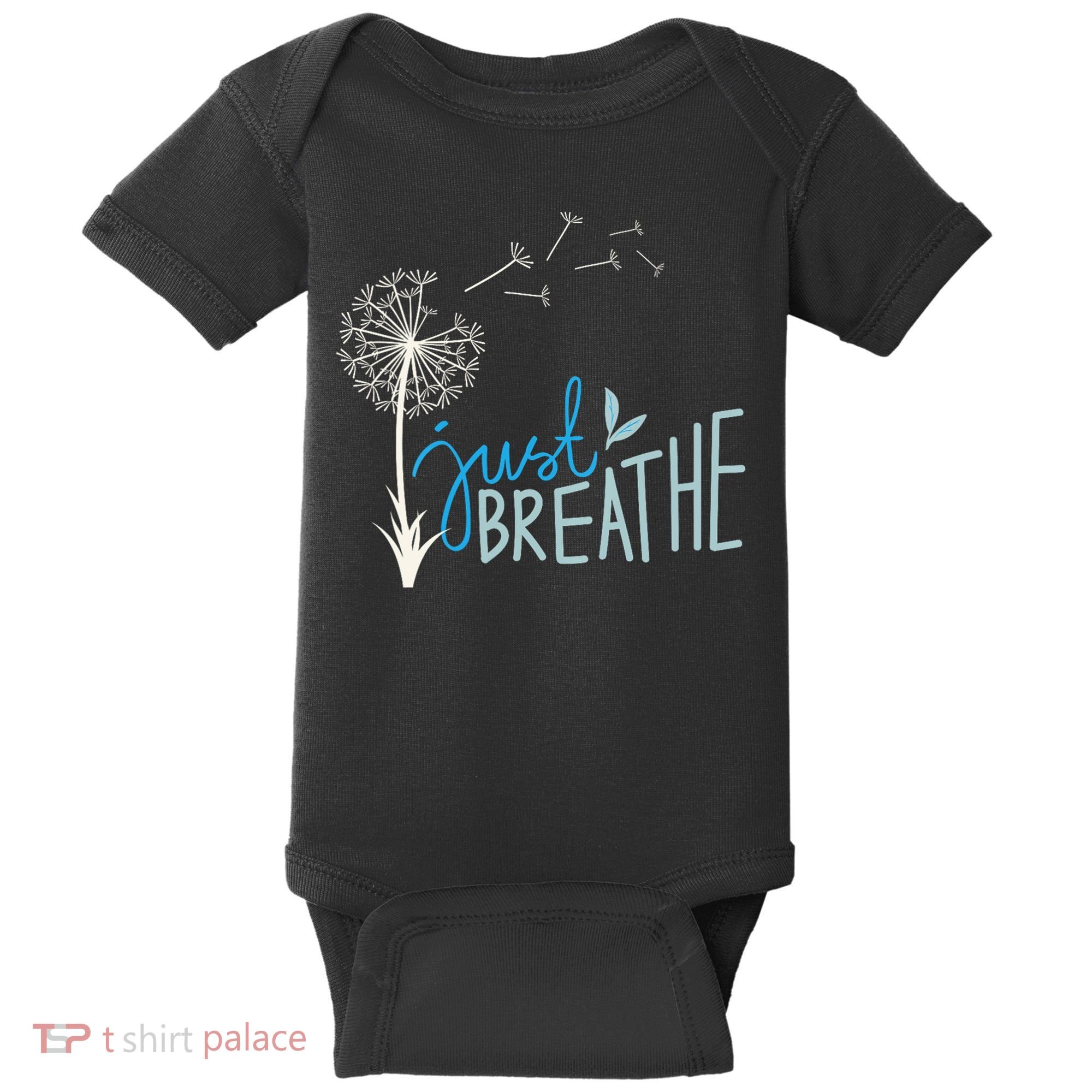 Women’S Just Breathe Relax Let Go Calm Baby Bodysuit