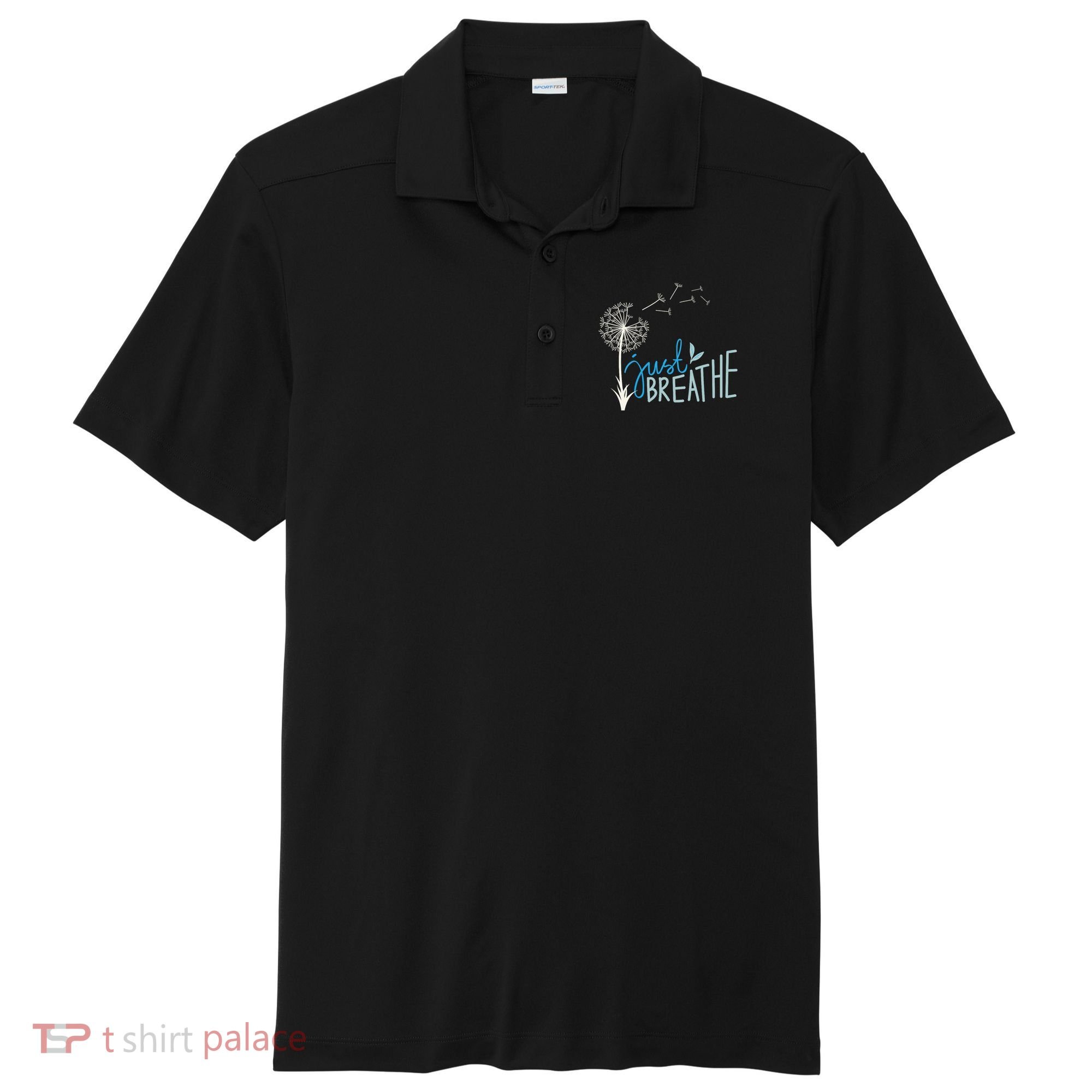 Women’S Just Breathe Relax Let Go Calm Sport-Tek Posi-UV Pro Polo