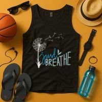 Women’S Just Breathe Relax Let Go Calm Tank Top thumb 4