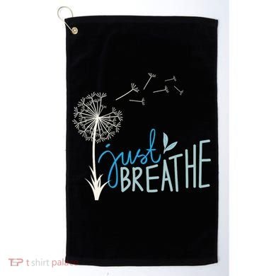 Women’S Just Breathe Relax Let Go Calm Golf Towel