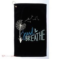 Women’S Just Breathe Relax Let Go Calm Golf Towel thumb 0