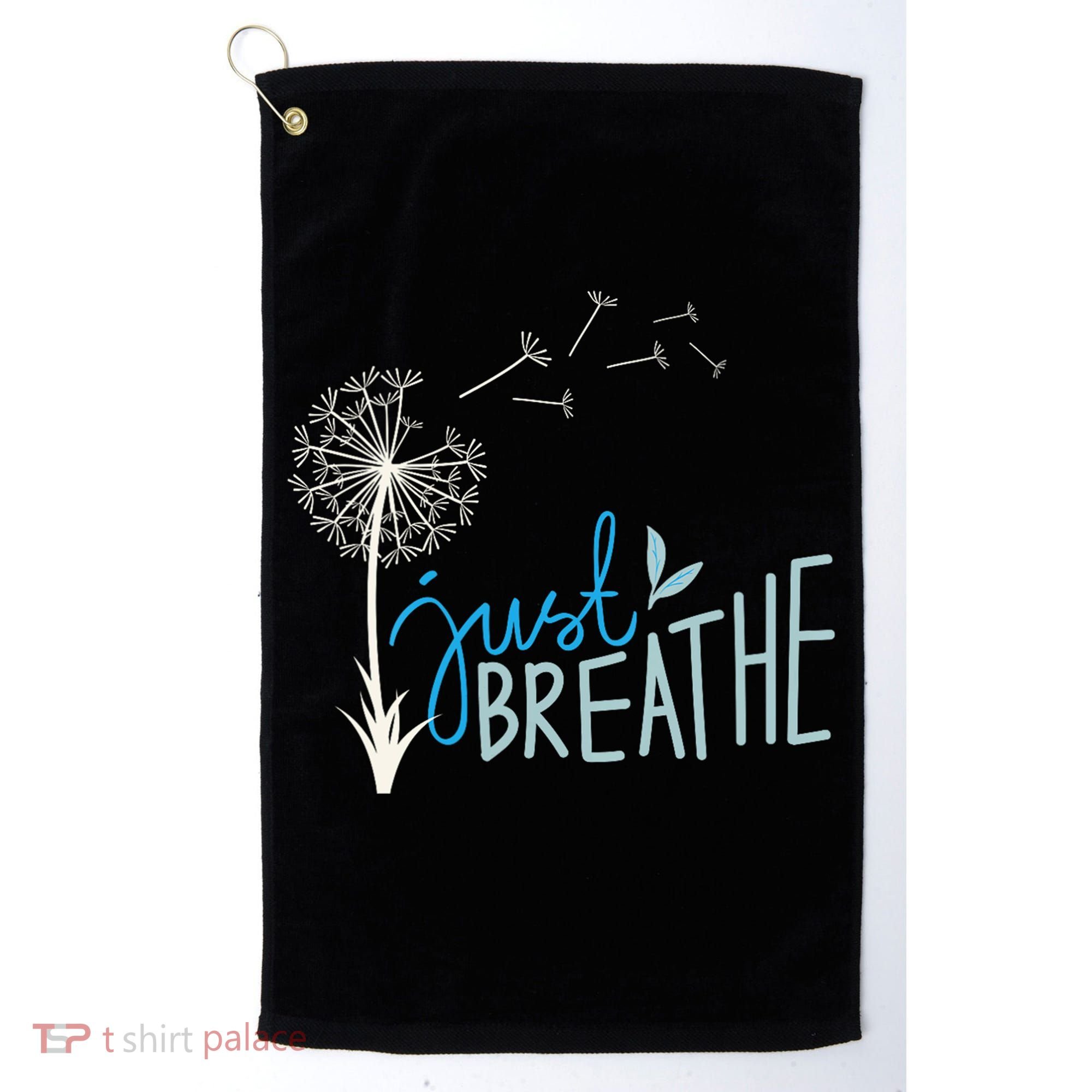Women’S Just Breathe Relax Let Go Calm Golf Towel
