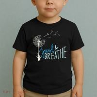 Women’S Just Breathe Relax Let Go Calm Toddler T-Shirt thumb 2