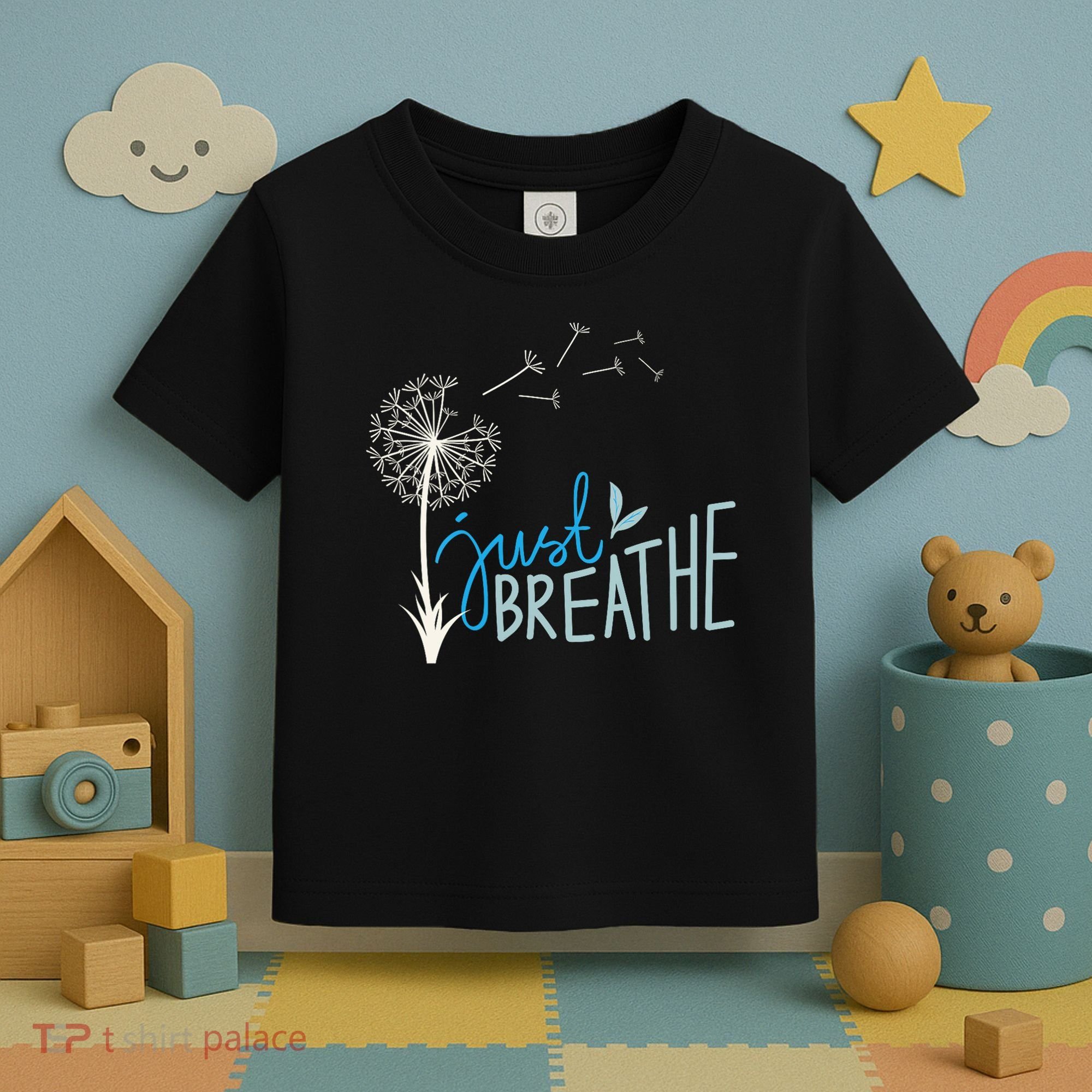 Women’S Just Breathe Relax Let Go Calm Toddler T-Shirt