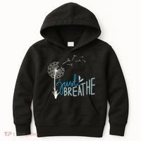 Women’S Just Breathe Relax Let Go Calm Kids Hoodie thumb 0