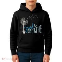 Women’S Just Breathe Relax Let Go Calm Kids Hoodie thumb 4