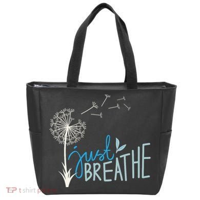 Women’S Just Breathe Relax Let Go Calm Tote Bag