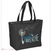 Women’S Just Breathe Relax Let Go Calm Tote Bag thumb 2