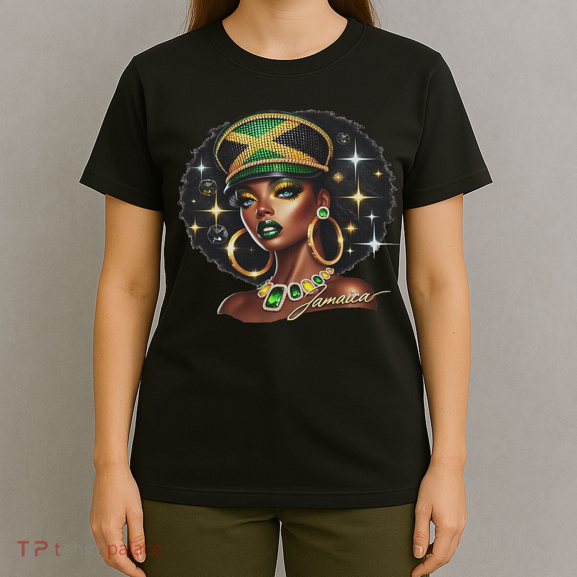 Women Jamaica Clothes Jamaica Flag T-Shirt