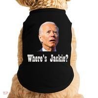 Where's Jackie? Funny AntiBiden Doggie Tank thumb 0