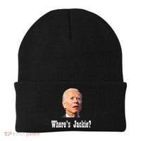 Where's Jackie? Funny AntiBiden Beanie thumb 0