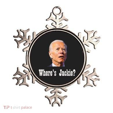 Where's Jackie? Funny AntiBiden Ornament