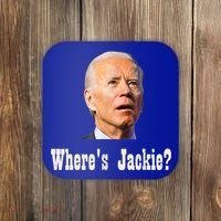 Where's Jackie? Funny AntiBiden Coaster thumb 0