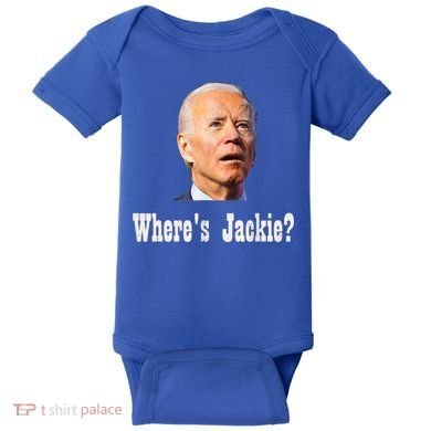 Where's Jackie? Funny AntiBiden Baby Bodysuit