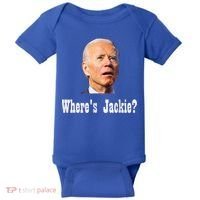 Where's Jackie? Funny AntiBiden Baby Bodysuit thumb 0