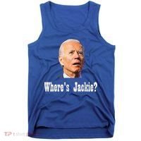 Where's Jackie? Funny AntiBiden Tank Top thumb 0