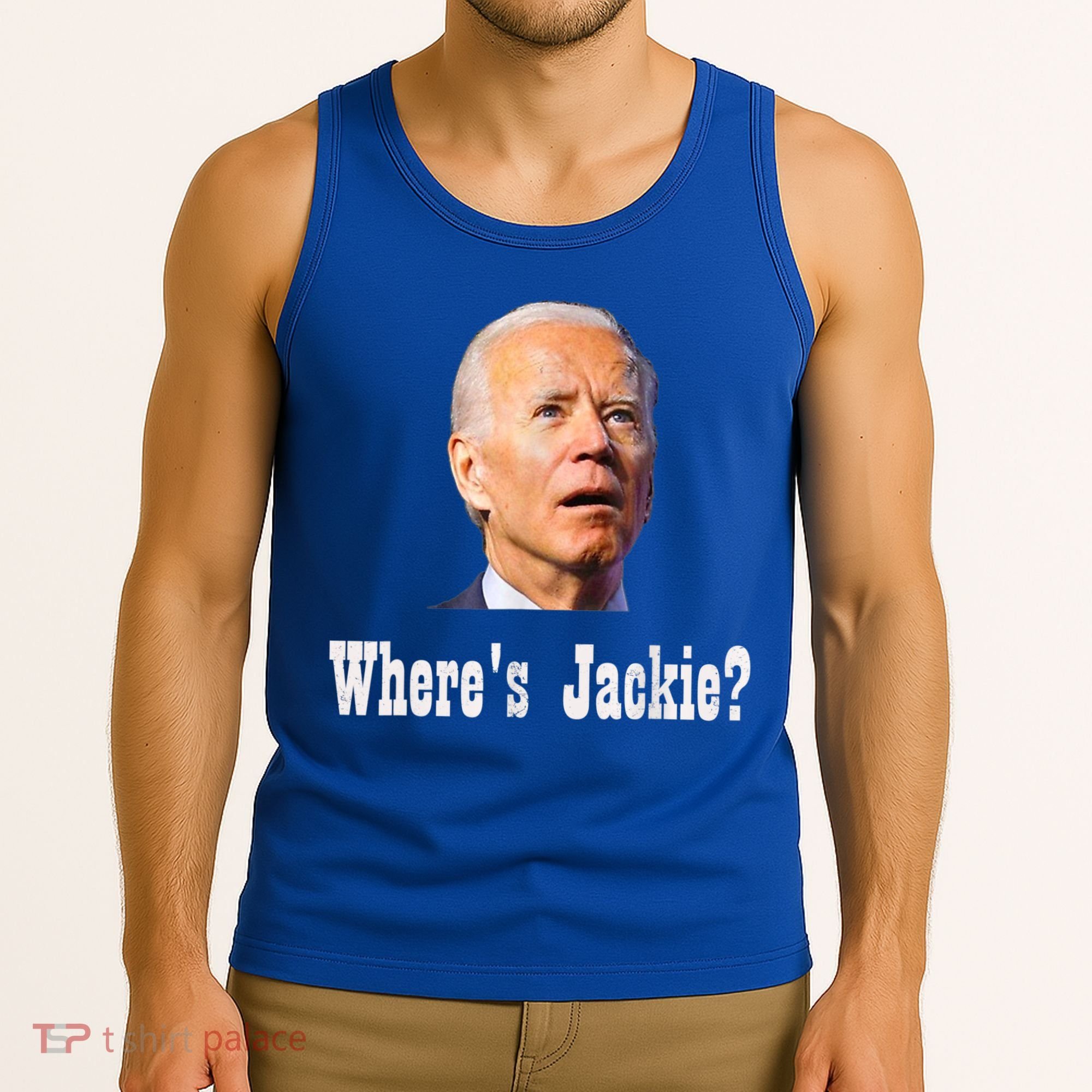 Where's Jackie? Funny AntiBiden Tank Top