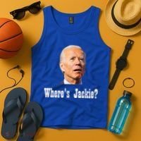 Where's Jackie? Funny AntiBiden Tank Top thumb 4