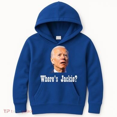 Where's Jackie? Funny AntiBiden Kids Hoodie