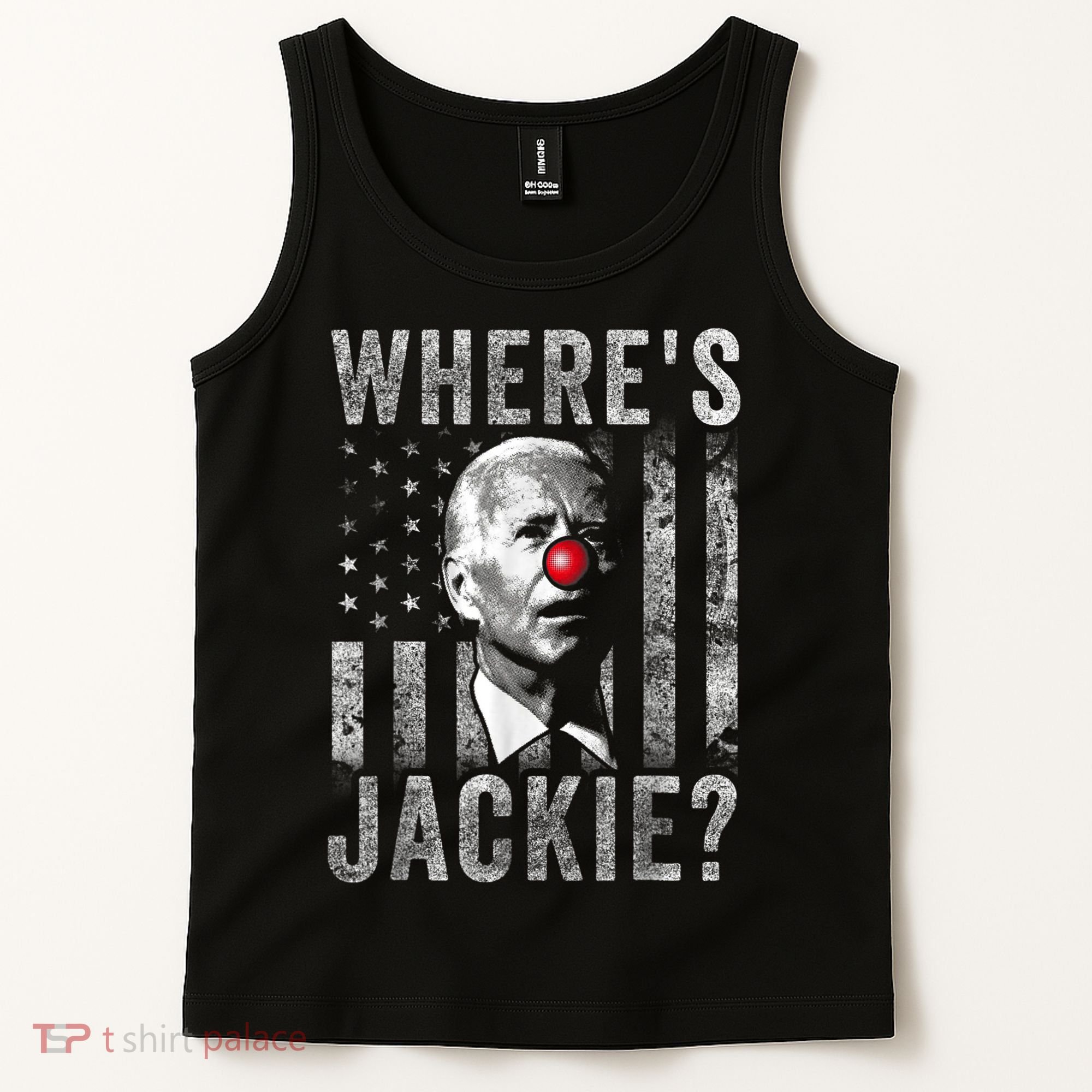 Where's Jackie Funny AntiBiden Tank Top