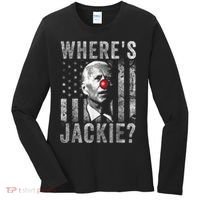 Where's Jackie Funny AntiBiden Women's Long Sleeve Shirt thumb 0
