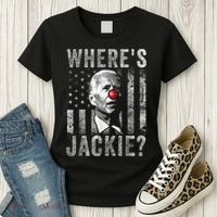 Where's Jackie Funny AntiBiden Women's T-Shirt thumb 3