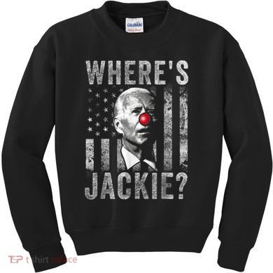 Where's Jackie Funny AntiBiden Kids Sweatshirt