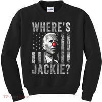 Where's Jackie Funny AntiBiden Kids Sweatshirt thumb 0