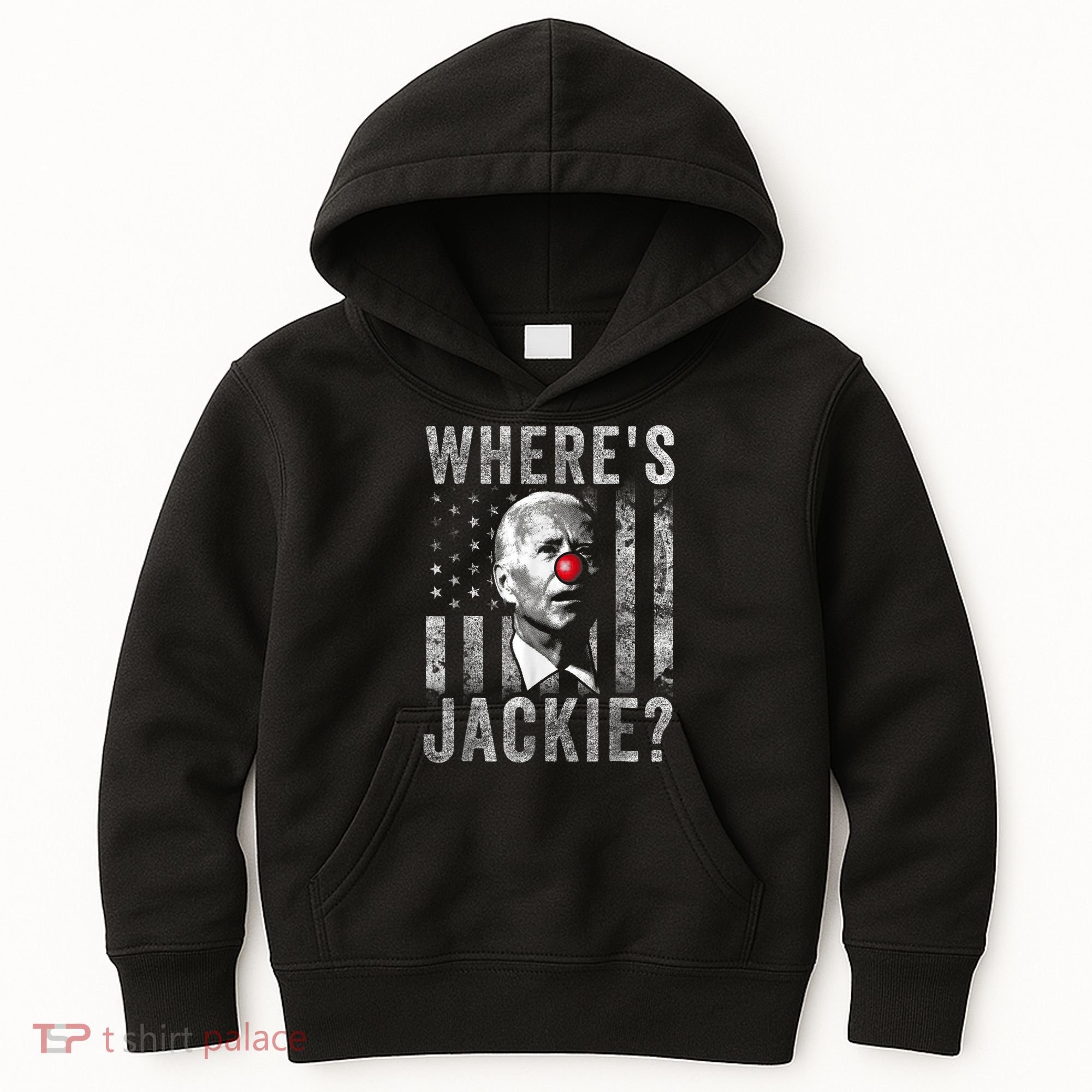 Where's Jackie Funny AntiBiden Kids Hoodie