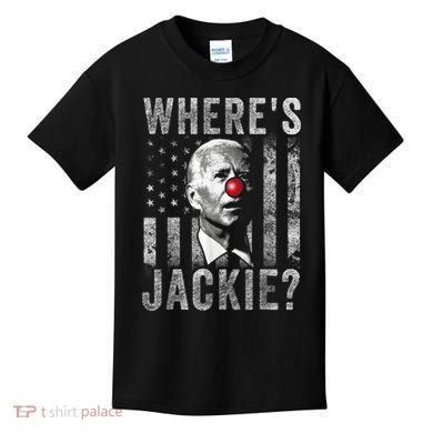 Where's Jackie Funny AntiBiden Kids T-Shirt