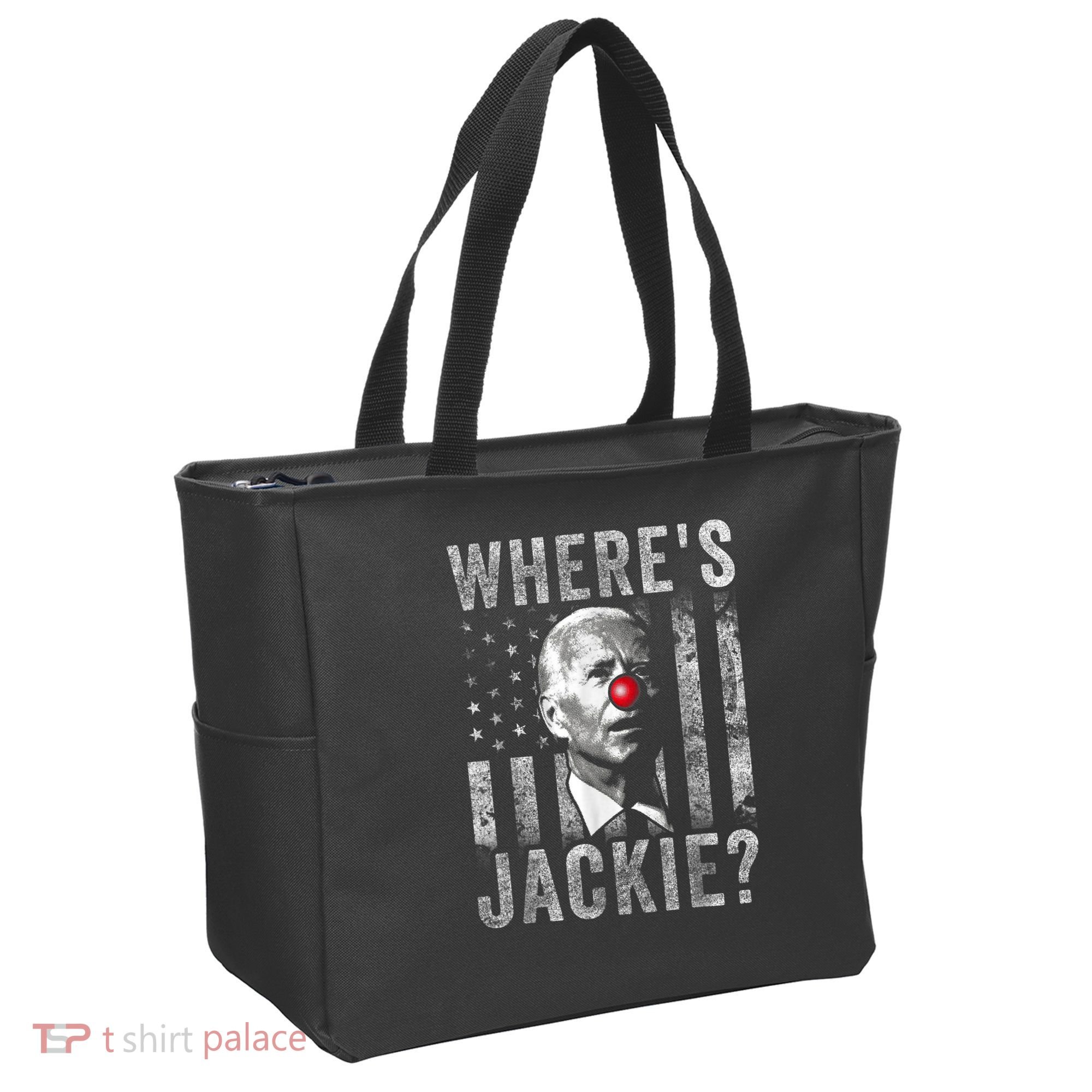 Where's Jackie Funny AntiBiden Tote Bag