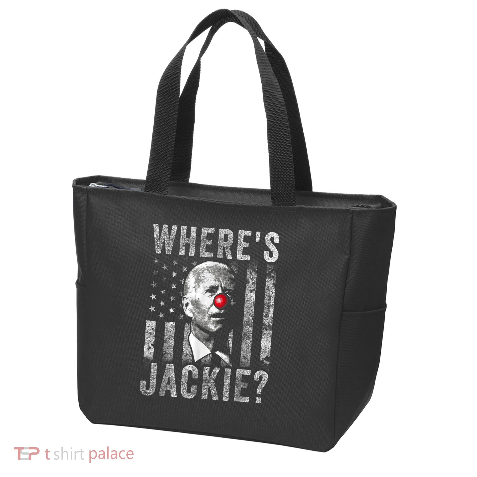 Where's Jackie Funny AntiBiden Tote Bag