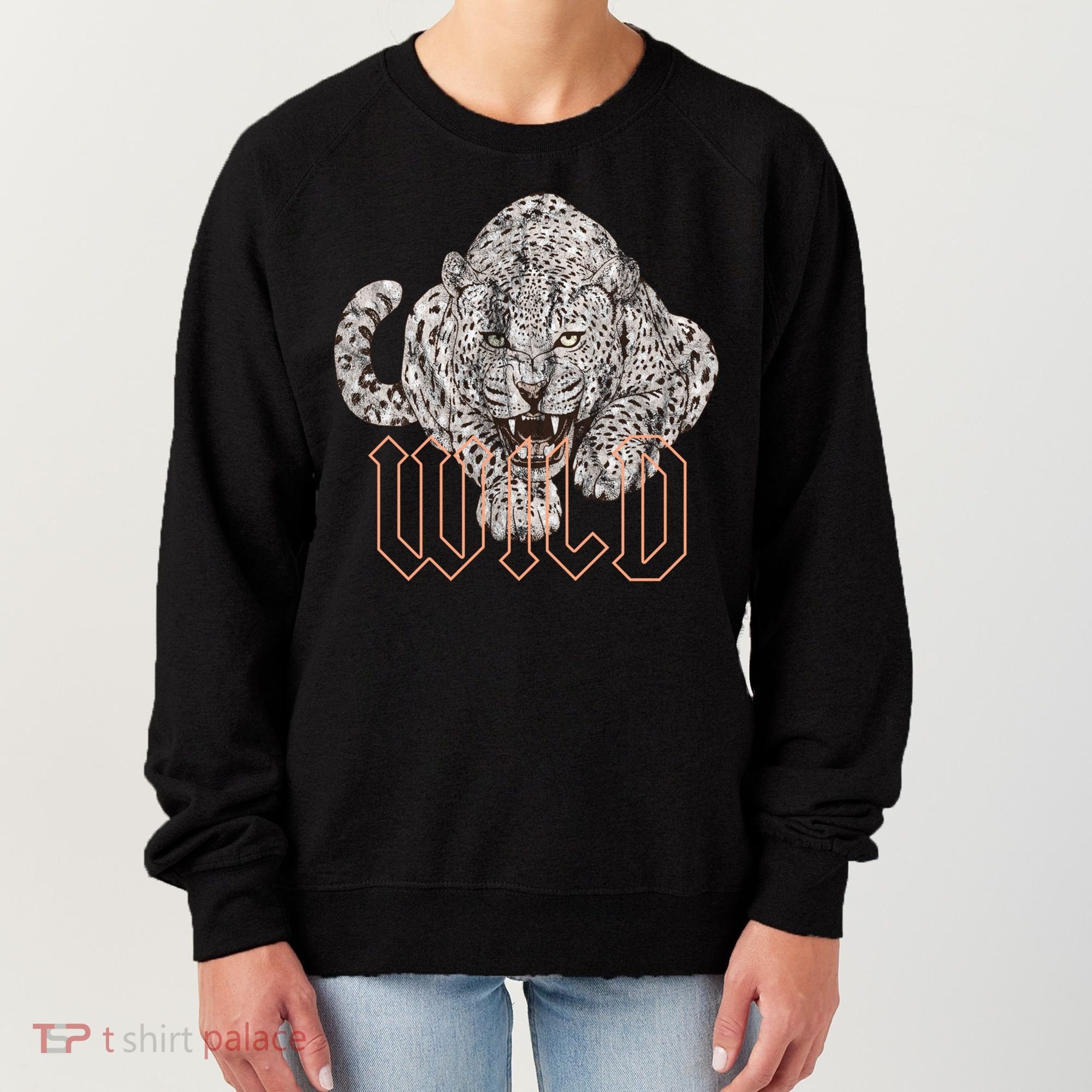 Wild Jaguar Leopard Cheetah Print Graphic Gift Women's Sweatshirt