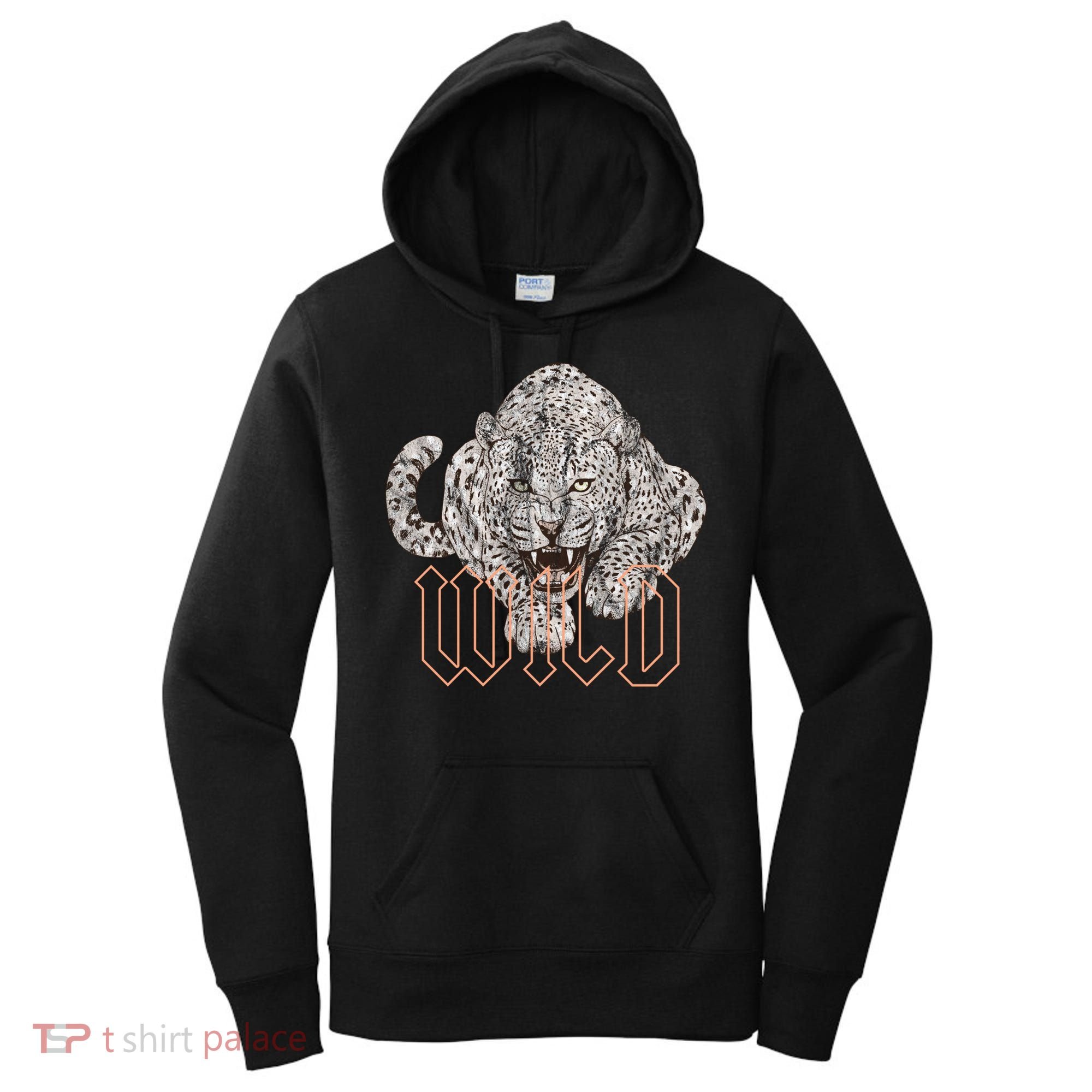 Wild Jaguar Leopard Cheetah Print Graphic Gift Women's Hoodie