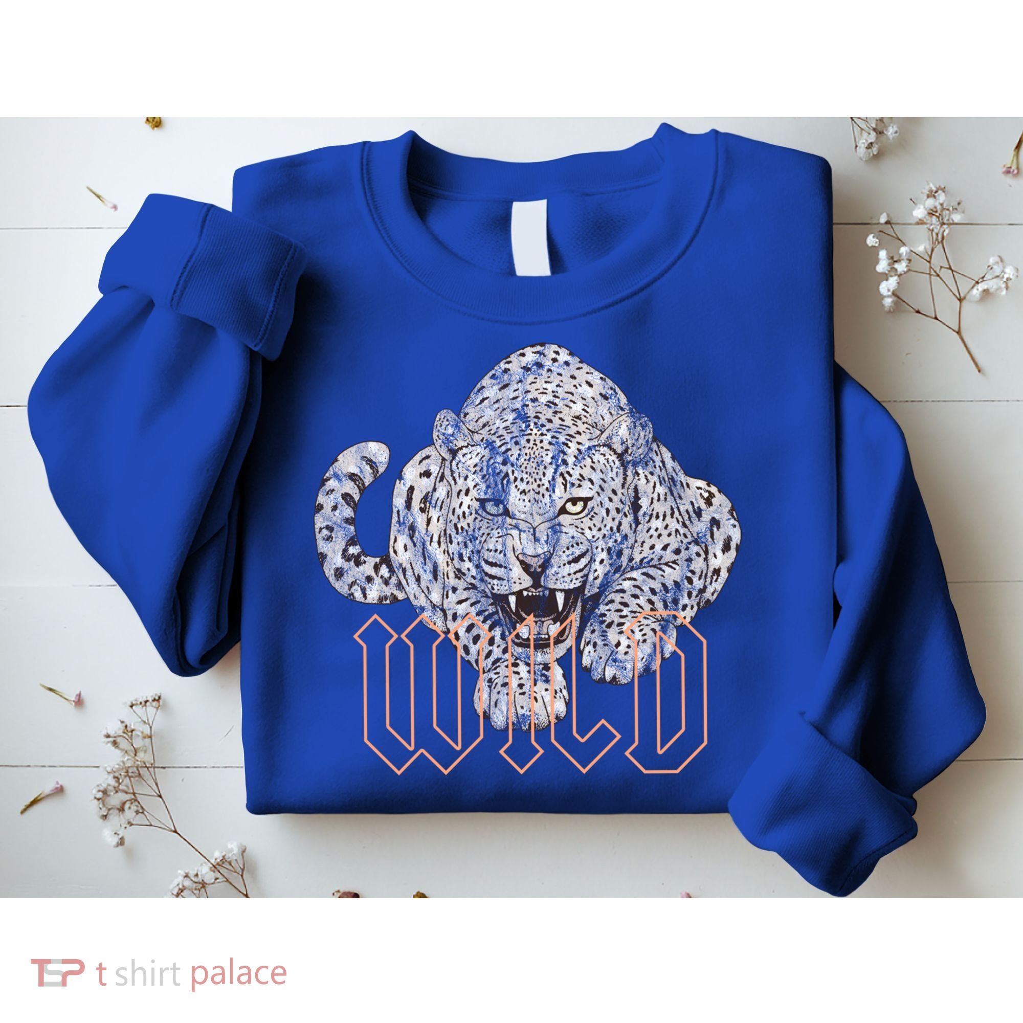 Wild Jaguar Leopard Cheetah Print Graphic Gift Sweatshirt