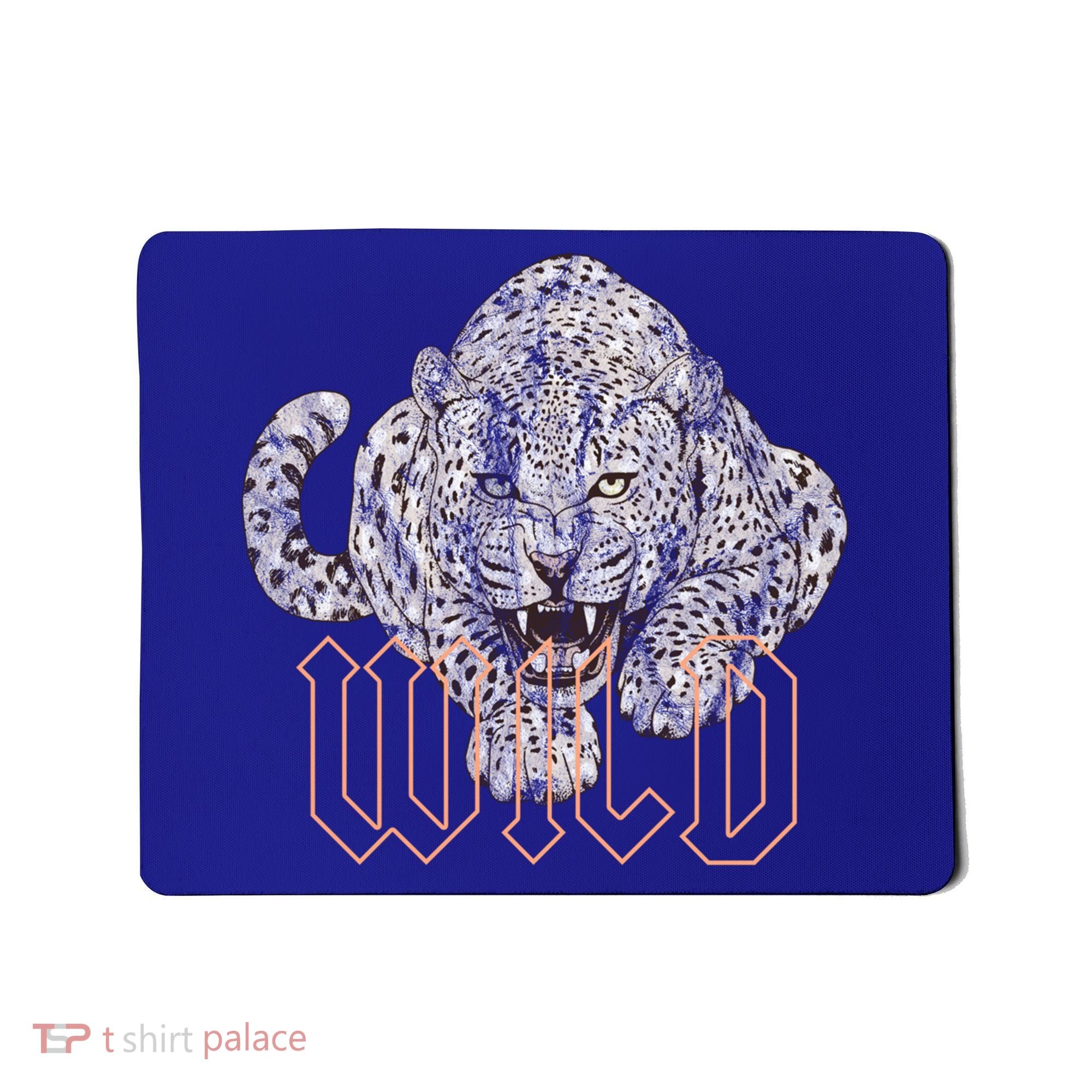 Wild Jaguar Leopard Cheetah Print Graphic Gift Mousepad