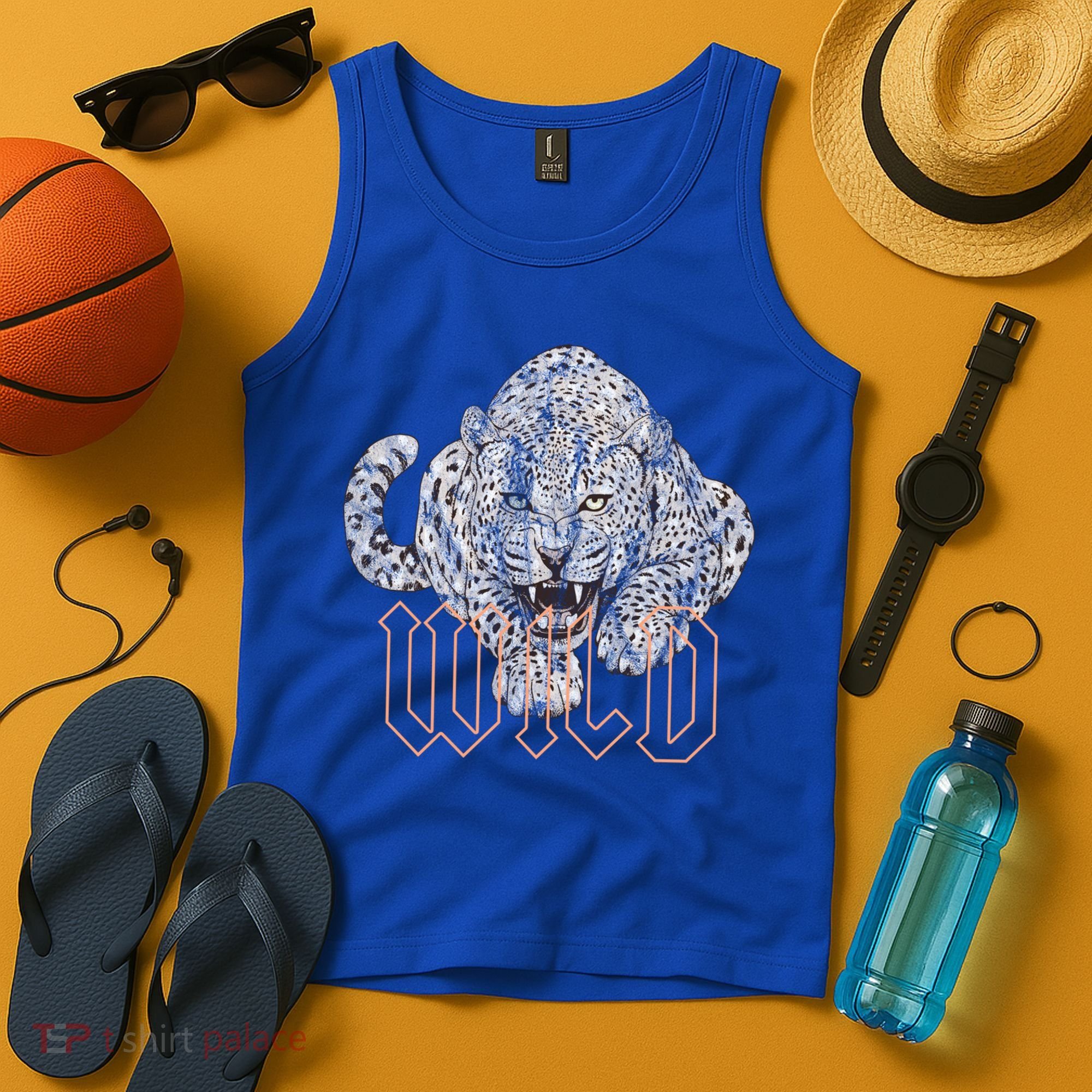 Wild Jaguar Leopard Cheetah Print Graphic Gift Tank Top