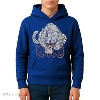 Wild Jaguar Leopard Cheetah Print Graphic Gift Kids Hoodie thumb 4