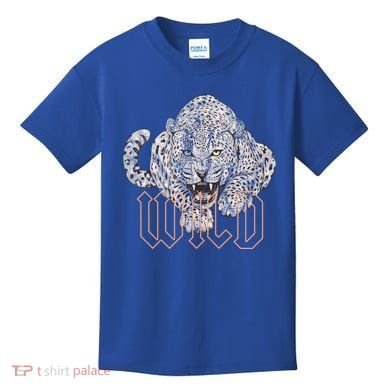Wild Jaguar Leopard Cheetah Print Graphic Gift Kids T-Shirt