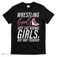 Wrestling Just Like Normal But Way Tougher Gift T-Shirt thumb 0