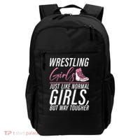 Wrestling Just Like Normal But Way Tougher Gift Backpack thumb 0