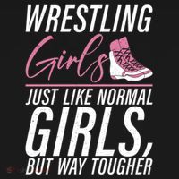 Wrestling Just Like Normal But Way Tougher Gift Women's Hoodie thumb 2