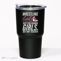 Wrestling Just Like Normal But Way Tougher Gift Tumbler thumb 0
