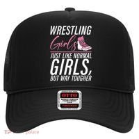 Wrestling Just Like Normal But Way Tougher Gift Hat thumb 0