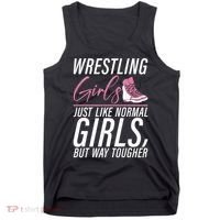 Wrestling Just Like Normal But Way Tougher Gift Tank Top thumb 0