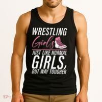 Wrestling Just Like Normal But Way Tougher Gift Tank Top thumb 3