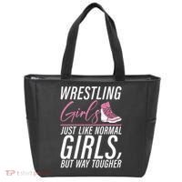 Wrestling Just Like Normal But Way Tougher Gift Tote Bag thumb 0